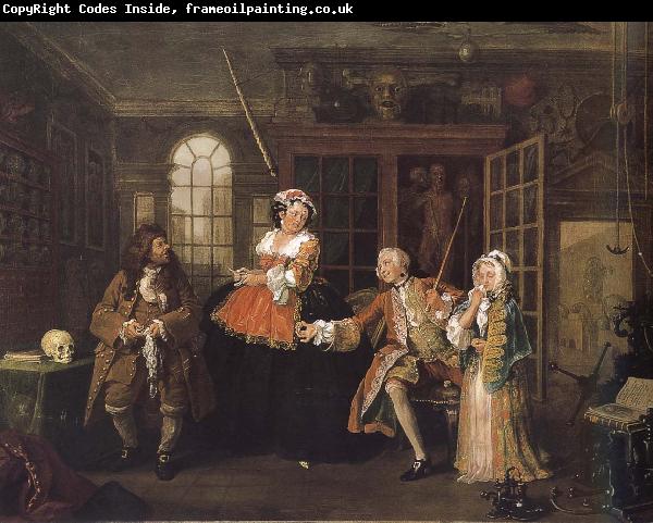 William Hogarth Painting fashionable marriage group s visit to doctor